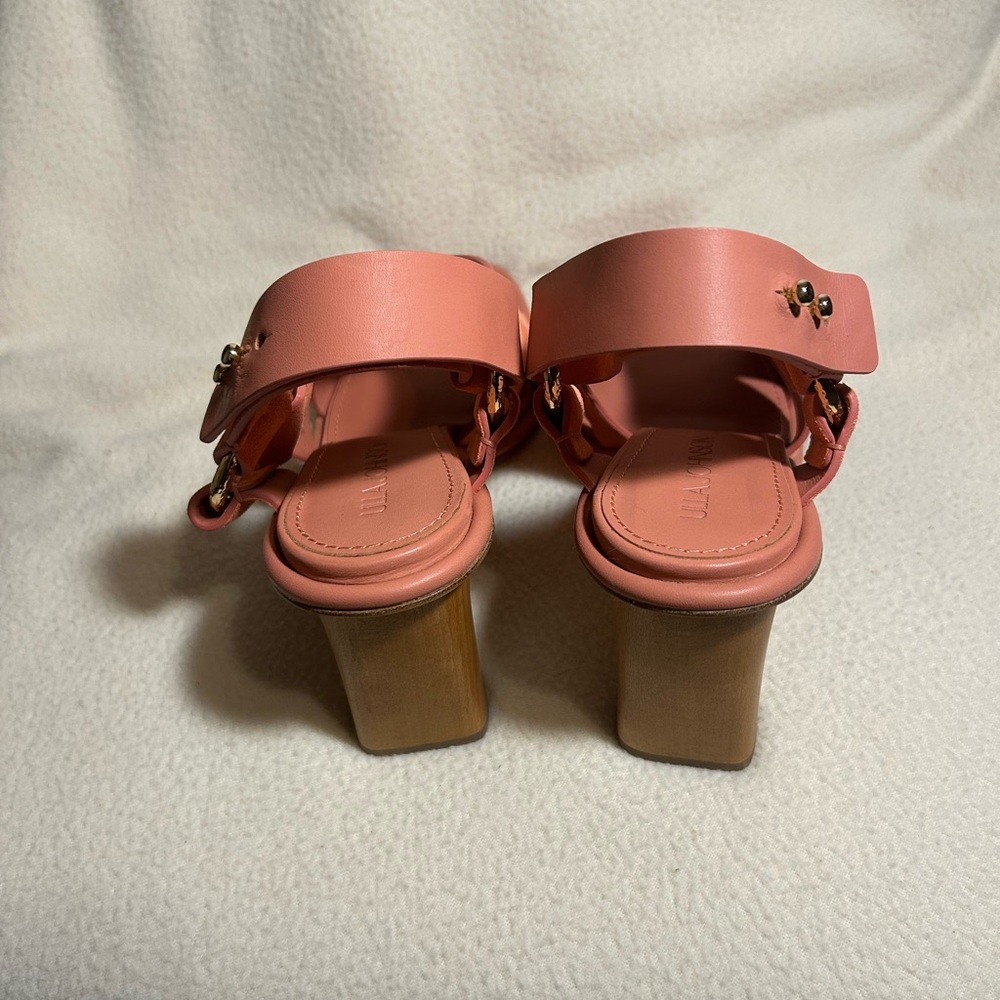 Ulla Johnson Filippa High Heel Sandals Dahlia Size 39 US 8.5 - Picture 4 of 7